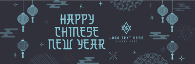 Chinese New Year Lanterns Twitter header (cover) Image Preview