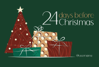 Elegant Christmas Countdown Pinterest board cover Image Preview