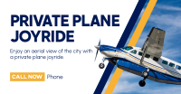 Private Plane Joyride Facebook Ad Design