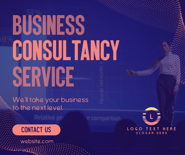 Business Consulting Service Facebook Post Design