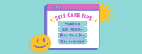 Self Care Tips Facebook Cover Design