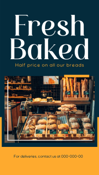 Fresh Baked Bread Facebook Story Design