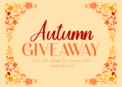 Autumn Giveaway Post Postcard Image Preview