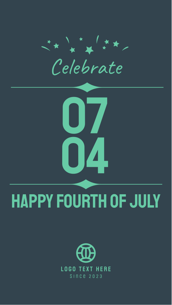 Celebrate Fourth of July Facebook Story Design Image Preview