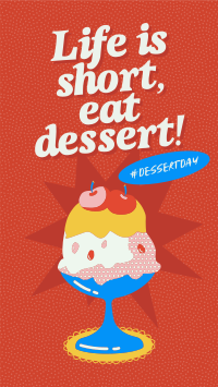 Retro Dessert Day  Instagram Reel Design