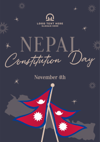 Nepal Constitution Day Flyer Design