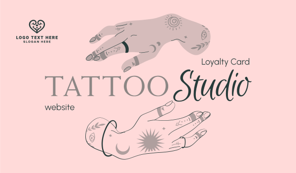 Tattoo Studio Art Business Card Design Image Preview