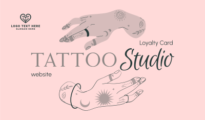 Tattoo Studio Art Business Card Image Preview