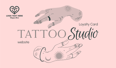 Tattoo Studio Art Business Card