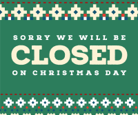 Generic Holiday Notice Facebook Post Design