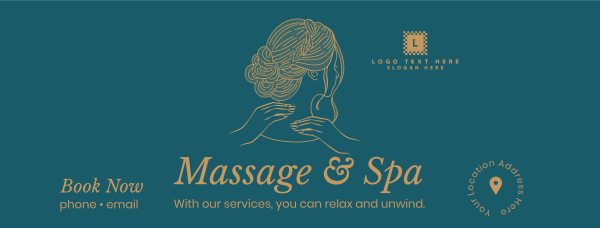 Cosmetics Spa Massage Facebook Cover Design Image Preview