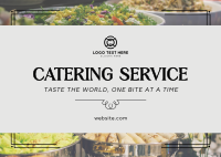 Sophisticated Catering Service Postcard Preview