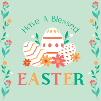 Floral Easter Instagram Post Design