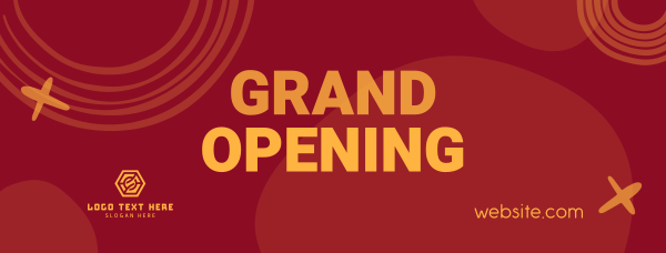 Contemporary Grand Opening Facebook Cover Design Image Preview