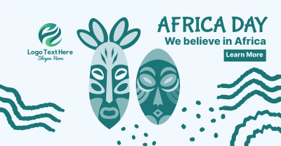 Africa Day Masks Facebook ad
