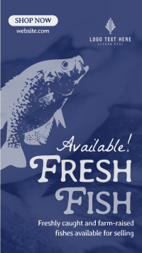 Fresh Fishes Available Instagram story Image Preview