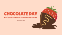 Chocolate Strawberry Facebook Event Cover Image Preview