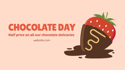 Chocolate Strawberry Facebook event cover Image Preview