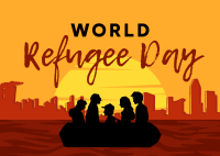 World Refuge Day Postcard Image Preview