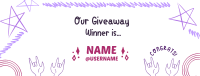 Very Peri Giveaway Winners Facebook Cover Design