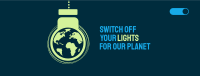 Earth Hour Lights Off Facebook cover Image Preview