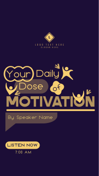Daily Motivational Podcast Instagram Story Design
