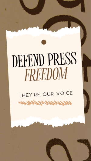 Defend Press Freedom Facebook story Image Preview