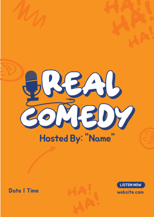 Real Comedy Poster Image Preview