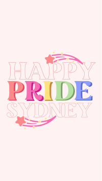 Happy Pride Text Facebook Story Design