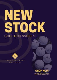 Golf Accessories Poster Design