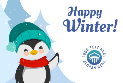 Happy Winter Pinterest board cover Image Preview