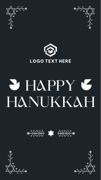 Hanukkah Menorah Ornament YouTube Short Design