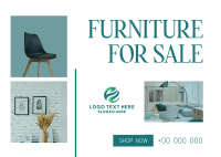 Furniture For Sale Postcard Design