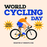 World Bicycle Day Instagram Post Design