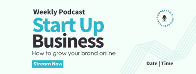 Simple Business Podcast Facebook cover Image Preview