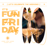 Fun Friday Party Celebrate Instagram Post Design