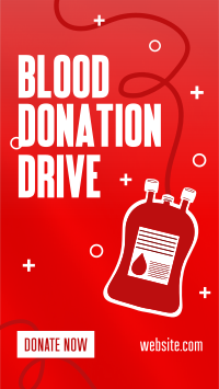 Blood Donation Drive Facebook Story Design