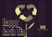 Earth Day Recycle Postcard Image Preview