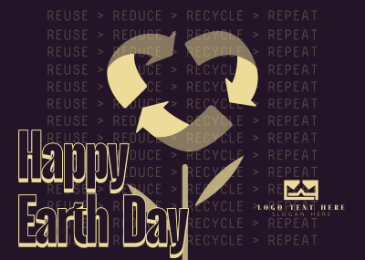 Earth Day Recycle Postcard Image Preview