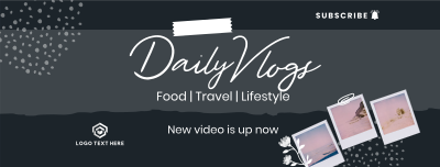 Scrapbook Daily Vlog Facebook cover Image Preview