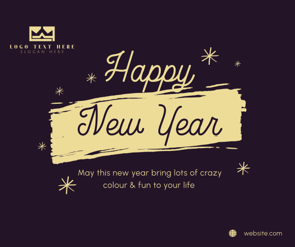 New Year Greet Facebook Post Design Image Preview