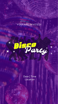 Disco Fever Party YouTube Short Design