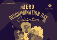 Zero Discrimination for Women Postcard Image Preview