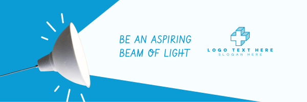 Beam of Light Twitter Header Design Image Preview