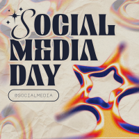 Modern Nostalgia Social Media Day Instagram Post Design