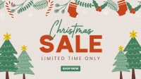 Christmas Sale Facebook Event Cover Design