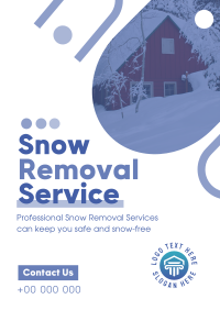 Minimal Snow Removal Flyer Design