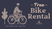 Free Bike Rental Facebook Event Cover Design