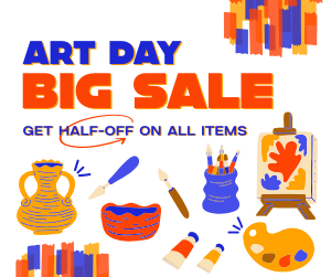 Art Materials Sale Facebook post Image Preview