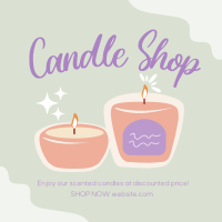 Scented  Candles Instagram Post Design